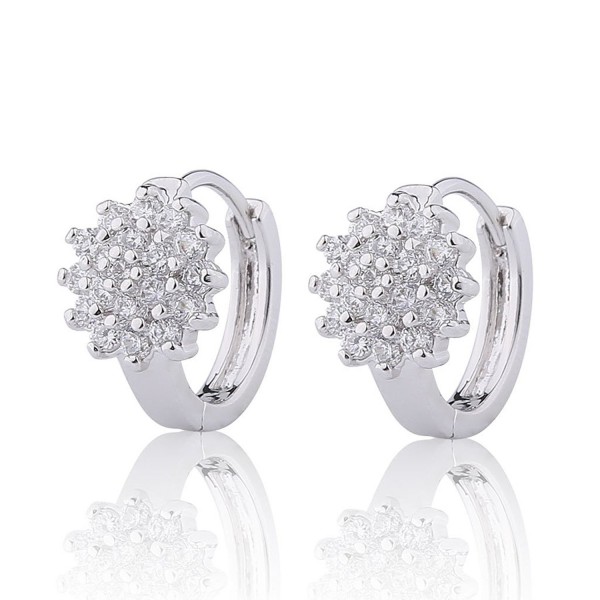 GULICX Jewellery Zirconia Pierced Earrings