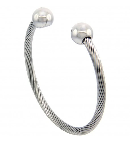 Stainless Steel Cable Bracelet Magnetic