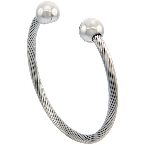 Stainless Steel Cable Bracelet Magnetic