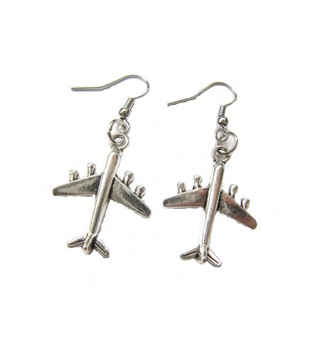 Airplane Earrings Travel Jewelry Distance