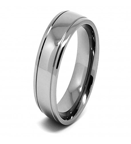 Lightweight Titanium Double Grooved Wedding