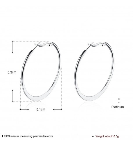 YAZILIND Elegant Simple Platinum Earrings