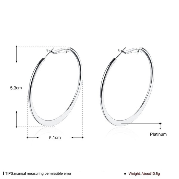 YAZILIND Elegant Simple Platinum Earrings