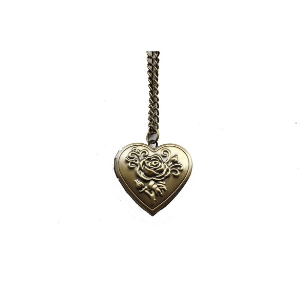 Antique Bronze Locket Necklace Everyday