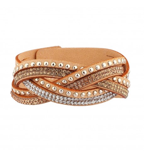 Lux Accessories Tan Wrap bracelet