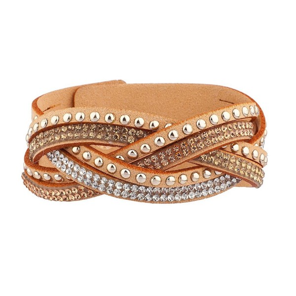 Lux Accessories Tan Wrap bracelet