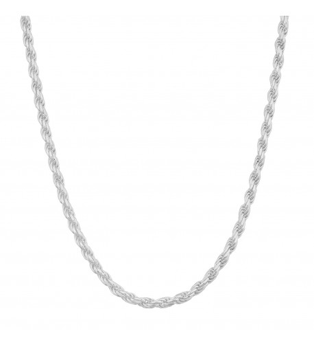 Sterling Silver 1 9mm Diamond Cut Necklace