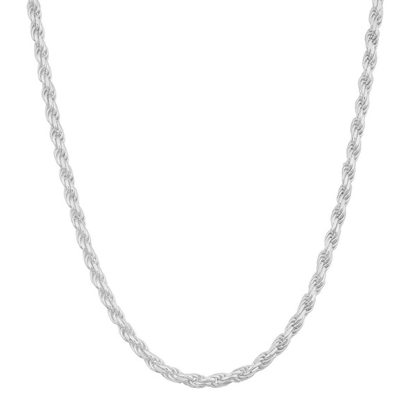 Sterling Silver 1 9mm Diamond Cut Necklace