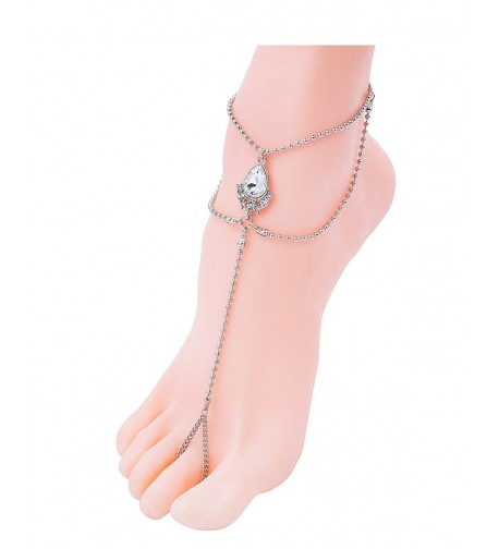 Sundear Crystal Barefoot Sandals Adjustable