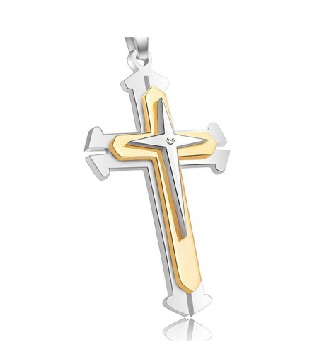 Apopo Crucifix Pendant Diamond stainless