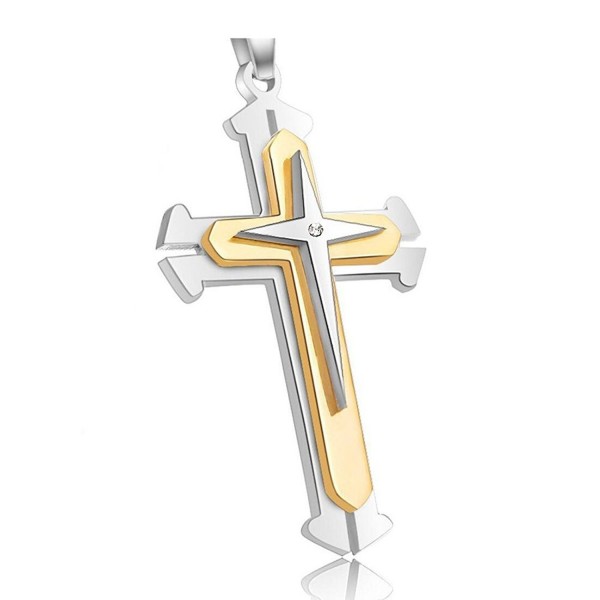 Apopo Crucifix Pendant Diamond stainless