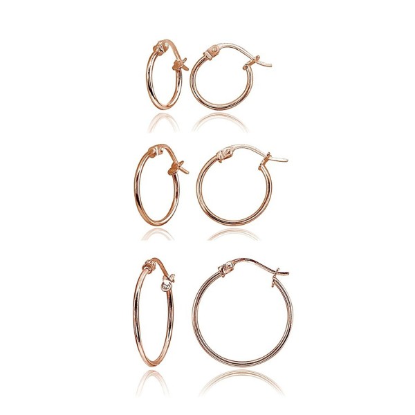 Flashed Sterling Polished Click Top Earrings Flashed Sterling Polished Click Top Earrings