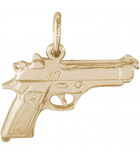 Rembrandt Charms Pistol Plated Silver