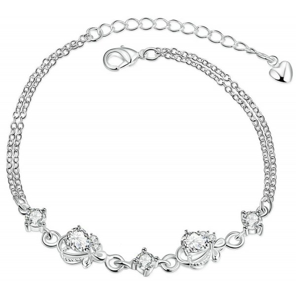 AnaZoz Platinum Swarovski Zirconia Round Cut AnaZoz Platinum Swarovski Zirconia Round Cut