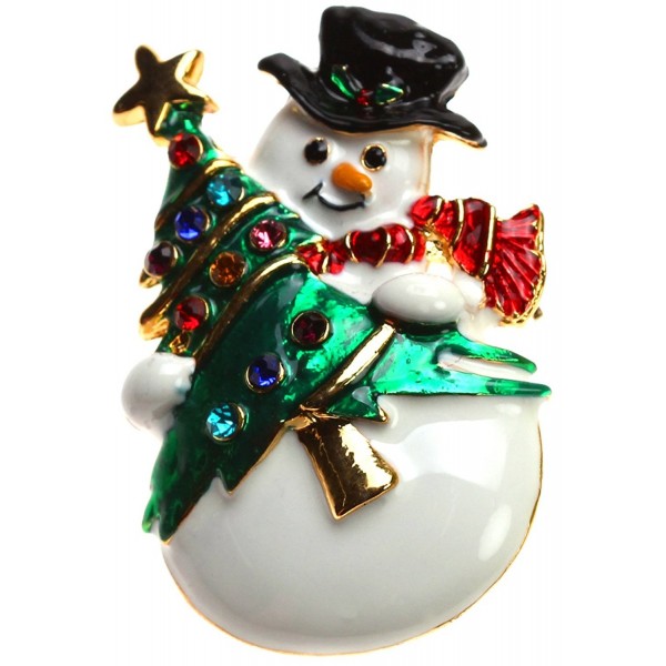 Lova Jewelry Christmas Snowman Pin