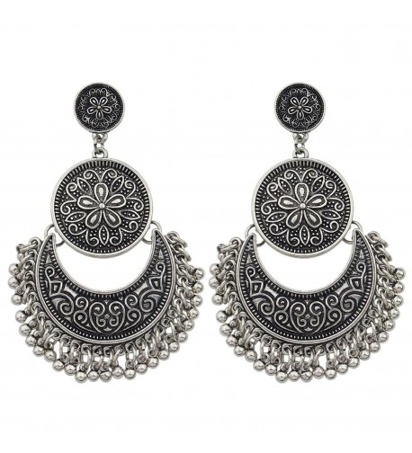 Feelontop Fashion Brocade Earrings Jewelry