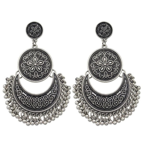 Feelontop Fashion Brocade Earrings Jewelry