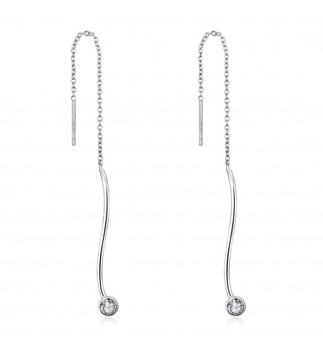 Sterling Silver Threader Dangle Earrings