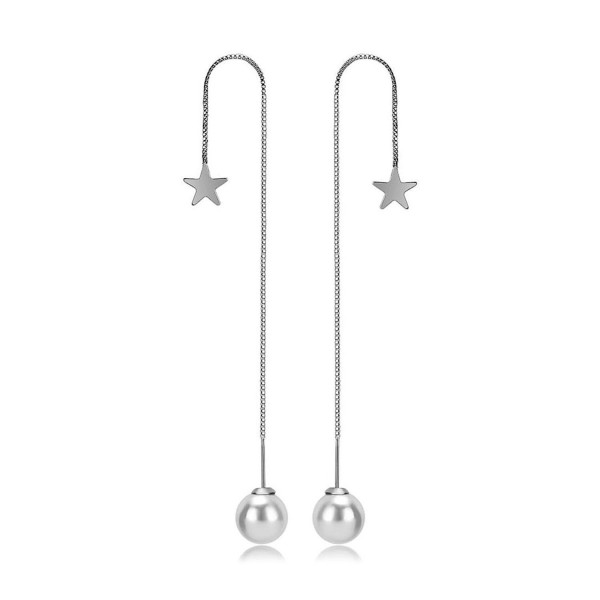 Sterling Silver Tassel Threader Earrings