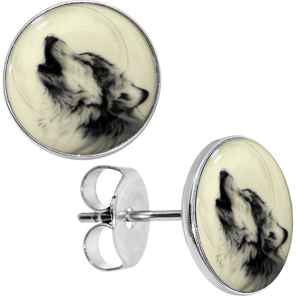 Body Candy Stainless Howling Earrings