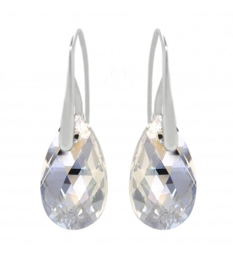 Sterling Moonlight Swarovski Crystals Earrings