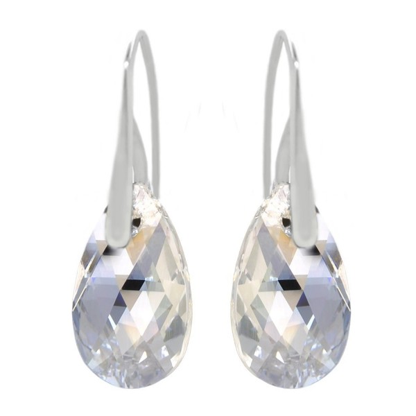 Sterling Moonlight Swarovski Crystals Earrings