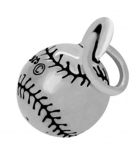 Sterling Silver Baseball Ball Charm