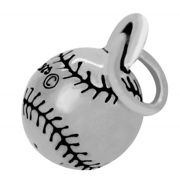 Sterling Silver Baseball Ball Charm