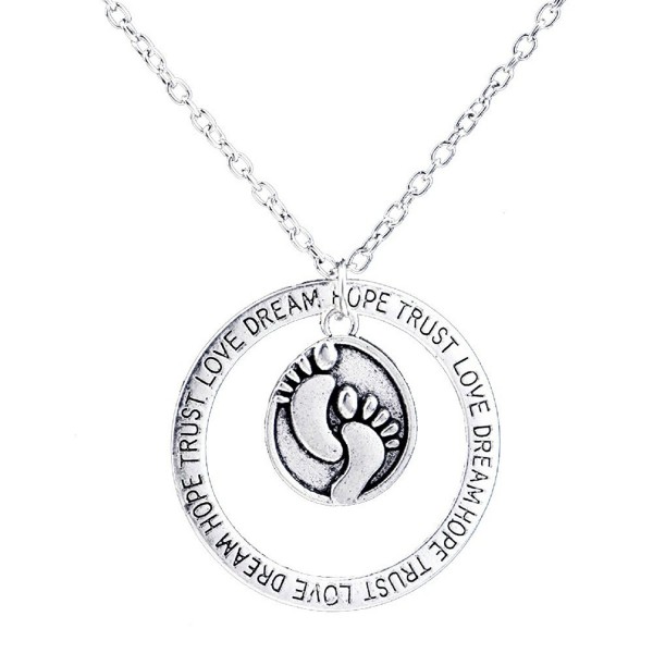 Baby Feet Pendant Necklace Luvalti Baby Feet Pendant Necklace Luvalti