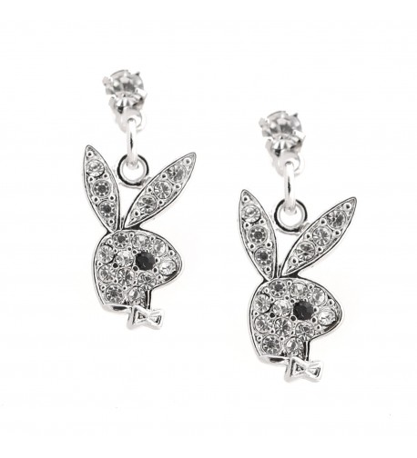 Spinningdaisy Silver Plated Crystal Earrings