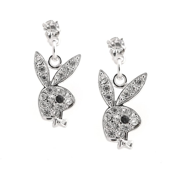 Spinningdaisy Silver Plated Crystal Earrings