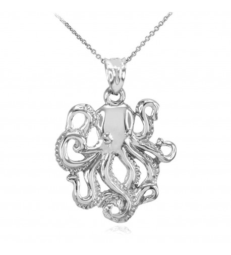 Polished Sterling Sea Life Necklace