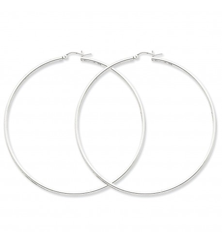 Sterling Silver Polished Hoop Earrings