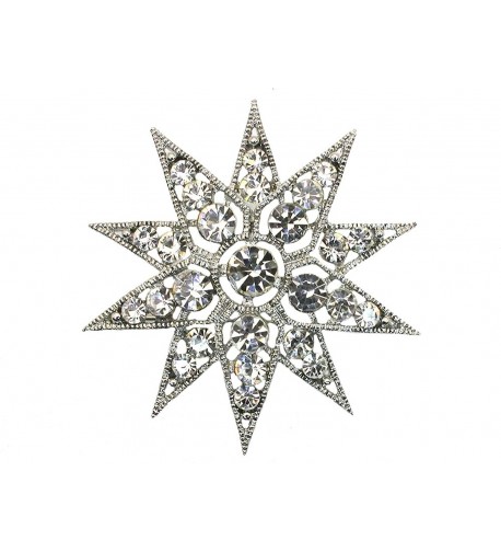 Faship Gorgeous Crystal Snowflake Floral