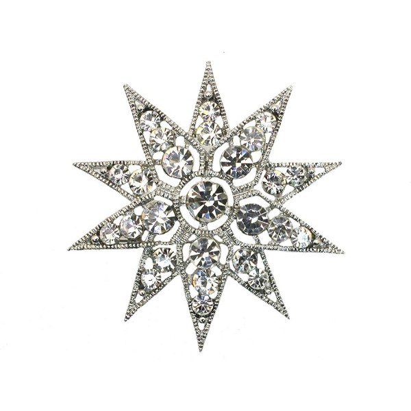 Faship Gorgeous Crystal Snowflake Floral