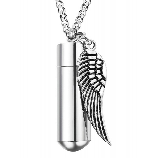Udalyn Stainless Memorial Necklace Cylinder