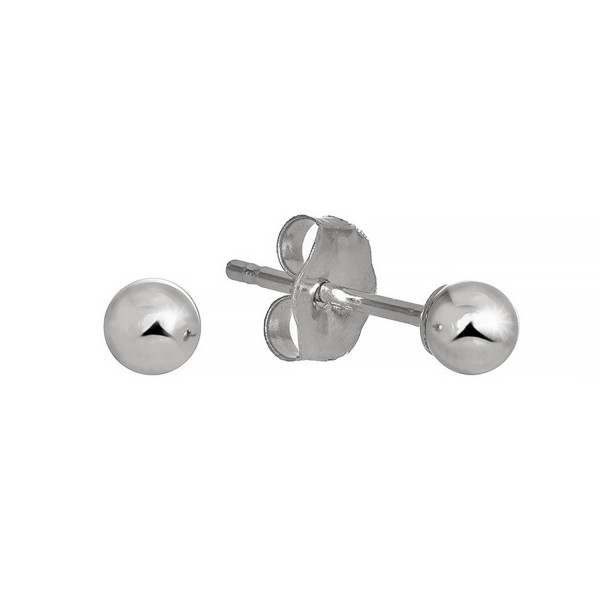 JewelStop White Earrings Friction Backs JewelStop White Earrings Friction Backs