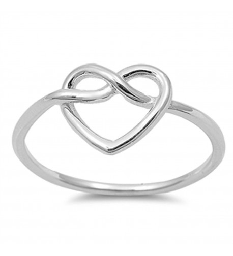 Womens Infinity Classic Sterling Silver