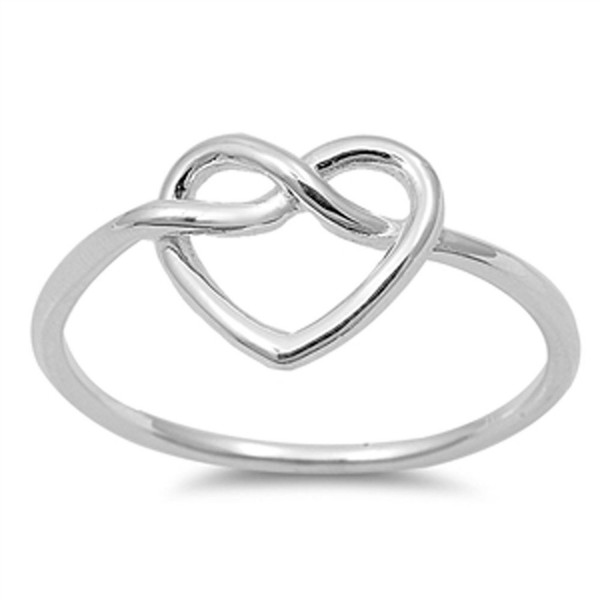 Womens Infinity Classic Sterling Silver