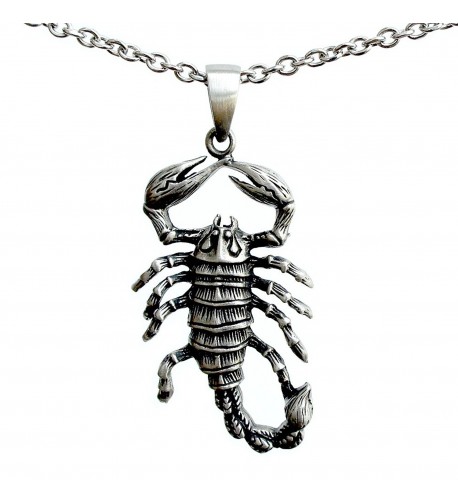 Arachnids Scorpion Astrology Necklace Stainless