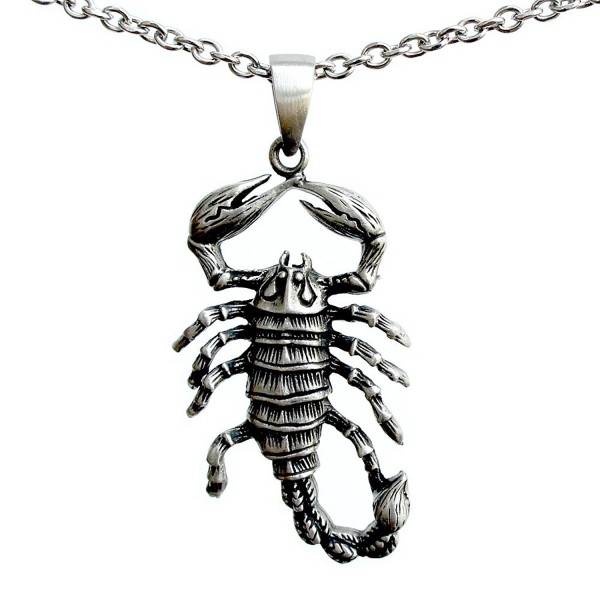 Arachnids Scorpion Astrology Necklace Stainless