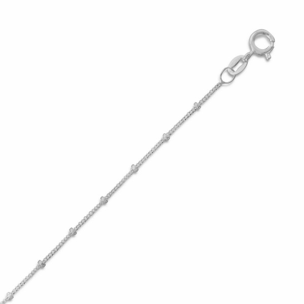 Sterling Silver Satellite Anklet Adjustable