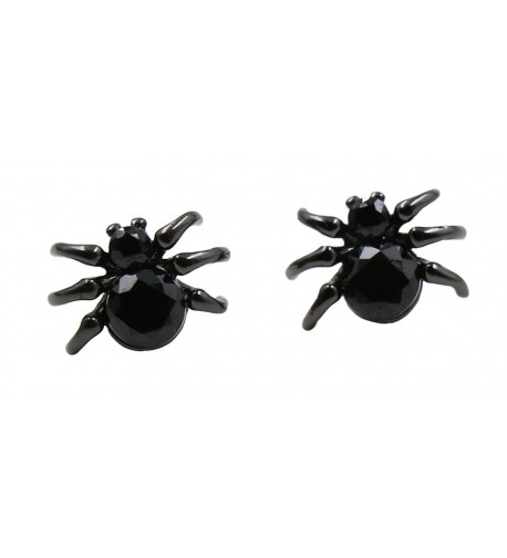Sterling Silver Minimalist Spider Earrings