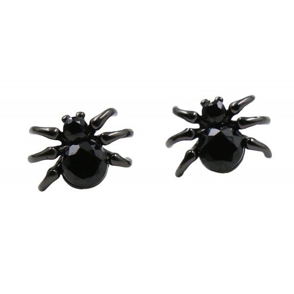 Sterling Silver Minimalist Spider Earrings