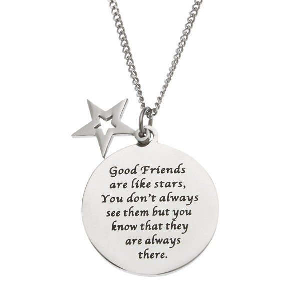 Friends Pendant Necklace Friendship Jewelry