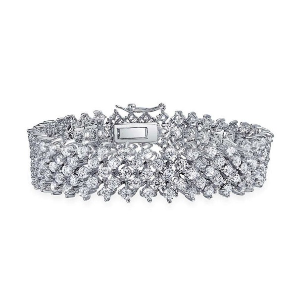 Bling Jewelry Lattice Bracelet Rhodium