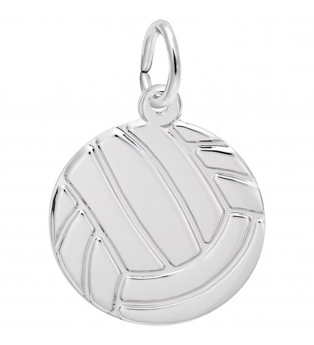 Rembrandt Charms Volleyball Sterling Engravable