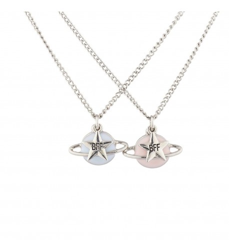 Lux Accessories Silver Enamel Necklaces