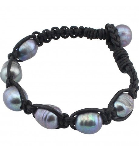 PearlyPearls Freshwater Cultured Bracelet Braided