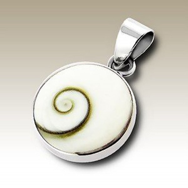 Shiva White Pendant Sterling Silver